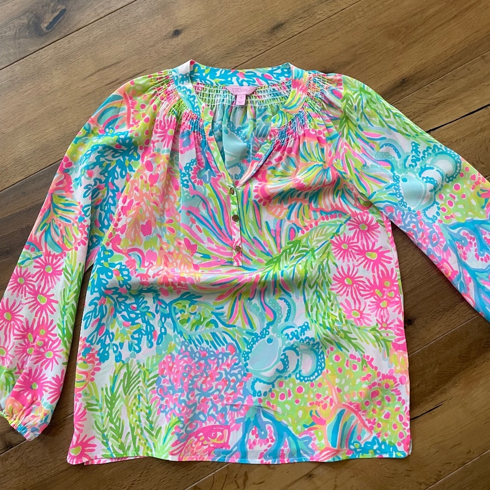 Lilly Pulitzer Elsa Silk Top